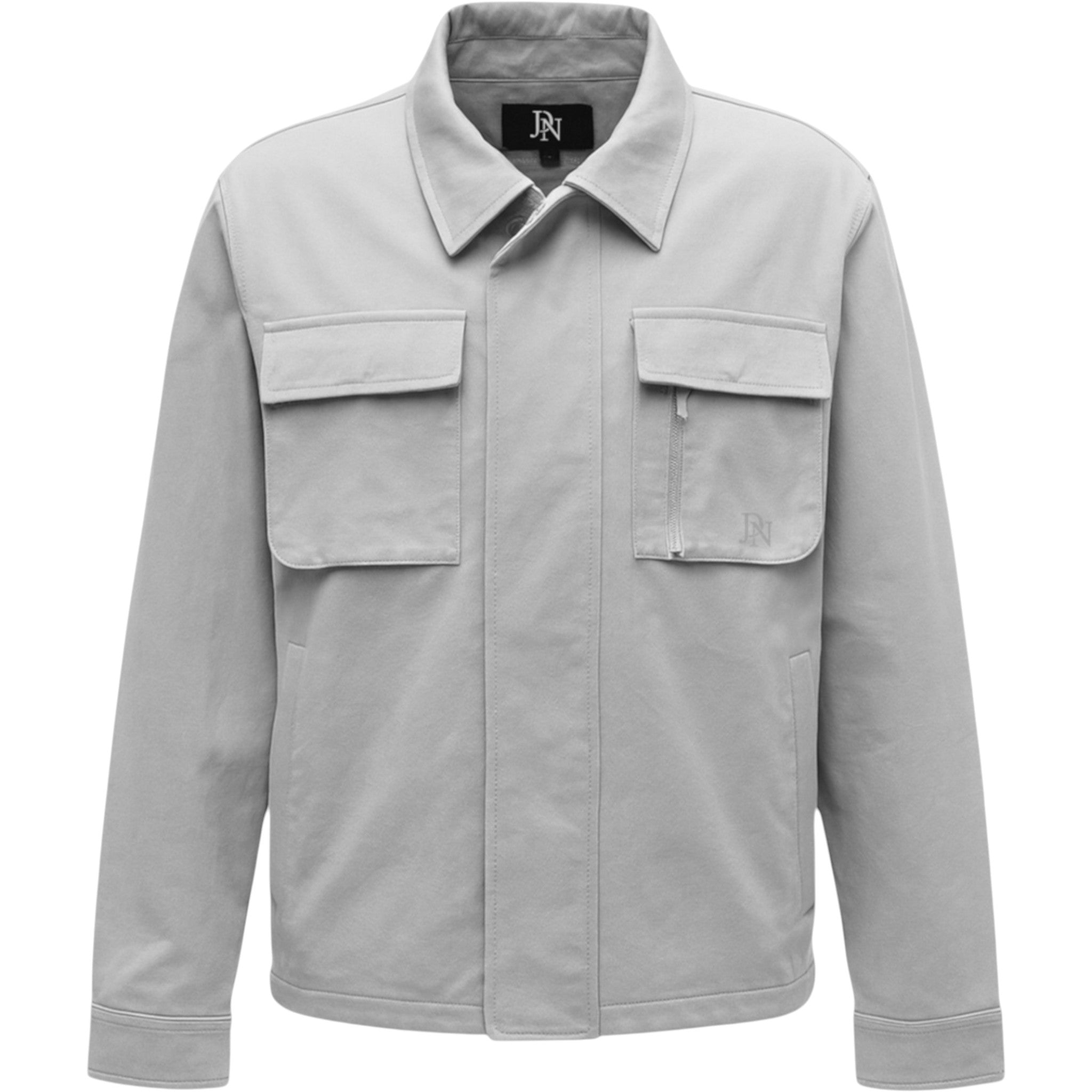 Men’s branded JDN cargo jacket for casual and streetwear style in grey
